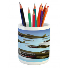 Aircrafts up in Air Pencil Pen Holder