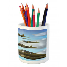 Aircrafts up in Air Pencil Pen Holder