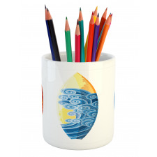 Surf Fun Water Sports Pencil Pen Holder