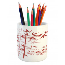 Bamboo Asian Nature Pencil Pen Holder