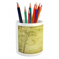 Branch and Bamboo Stems Pencil Pen Holder