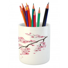 Japanese Cherry Branch Pencil Pen Holder