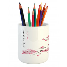 Japanese Cherry Branch Pencil Pen Holder