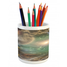 Eagle Thunder Clouds Pencil Pen Holder