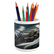 Angel Knight White Wing Pencil Pen Holder