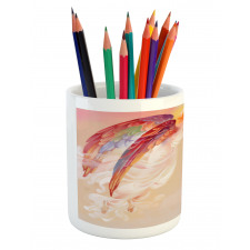 Flask Wings Theme Pencil Pen Holder