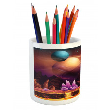 River Mars with Nebula Pencil Pen Holder