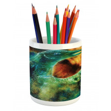 Mythical Phoenix Birth Pencil Pen Holder