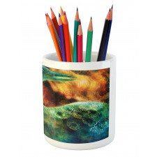 Mythical Phoenix Birth Pencil Pen Holder