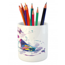 Watercolor Art Modern Pencil Pen Holder
