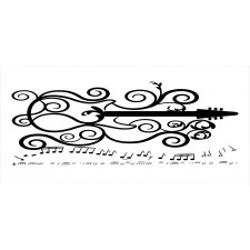 Retro Curls and Music Notes Pencil Pen Holder