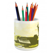 Design of Paint Spots Amphi Pencil Pen Holder