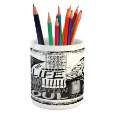 Sketchy Calligraphy New Jazz Pencil Pen Holder