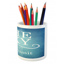 Typography Message Pencil Pen Holder