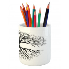 Roots Branch Leafless Pencil Pen Holder