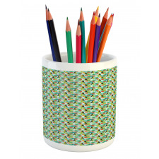 Summer Forest Birds Pencil Pen Holder