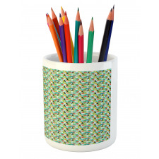 Summer Forest Birds Pencil Pen Holder