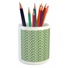 Summer Forest Birds Pencil Pen Holder