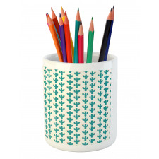 Doodle Cacti Flower Pencil Pen Holder