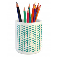 Doodle Cacti Flower Pencil Pen Holder