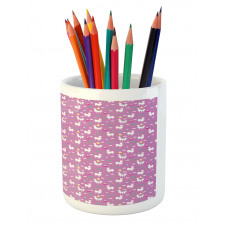 Llamas and Mountains Pencil Pen Holder