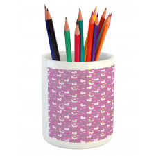 Llamas and Mountains Pencil Pen Holder