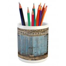 Medieval Stone Wall Pencil Pen Holder