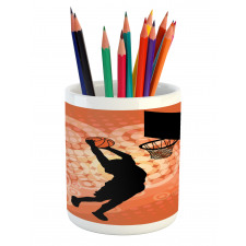 Basketball Dunk Athlete Pencil Pen Holder