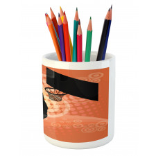 Basketball Dunk Athlete Pencil Pen Holder