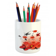 Cartoon Poppy Fresh Art Pencil Pen Holder