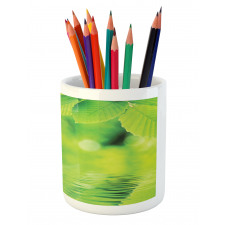 Leaves and River Peace Pencil Pen Holder
