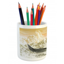 Eagle Flying Mountains Pencil Pen Holder