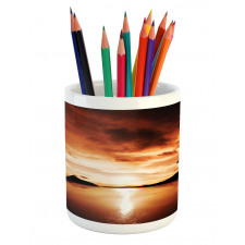 Sunset SeMountain Wings Pencil Pen Holder