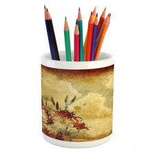 Retro Flower Chamomile Pencil Pen Holder