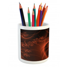 Digital Swirls Floral Pencil Pen Holder