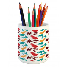 Palm Trees Island Pencil Pen Holder