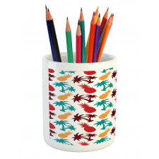 Palm Trees Island Pencil Pen Holder