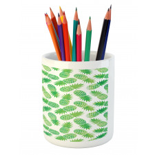 Exotic Pineapple Pattern Pencil Pen Holder