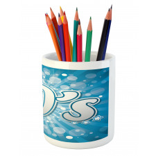 90s Pop Art Star Retro Pencil Pen Holder