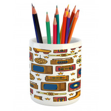 90s Theme Retro Pencil Pen Holder