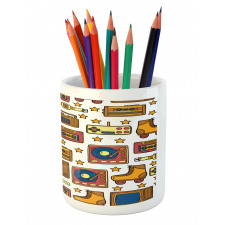 90s Theme Retro Pencil Pen Holder