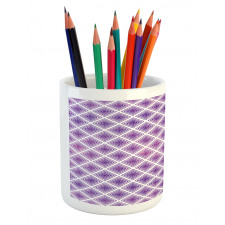 Retro Style Abstract Pencil Pen Holder