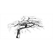 Autumn Tree Dry Branches Pencil Pen Holder