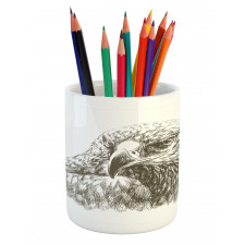 Eagle Wildlife Art Pencil Pen Holder