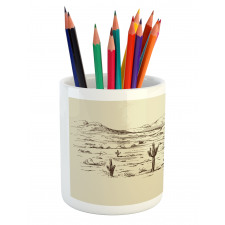 Wild West Cowboys Pencil Pen Holder