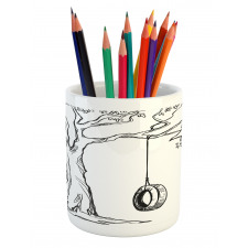 Happy Place Words Pencil Pen Holder