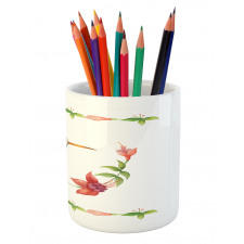 Hummingbird Artwork Pencil Pen Holder