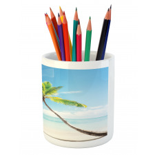 Palm Trees on Caribbean Pencil Pen Holder