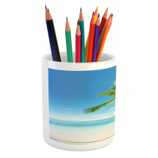 Palm Trees on Caribbean Pencil Pen Holder