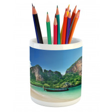 Thailand Rock Cliff Beach Pencil Pen Holder